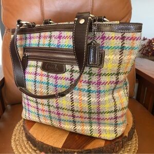 COACH *low start* Tweed Penelope Shoulder tote